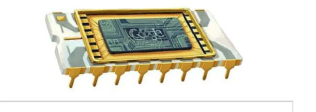 Robert Noyce, homenajeado por Google con un doodle-microchip
